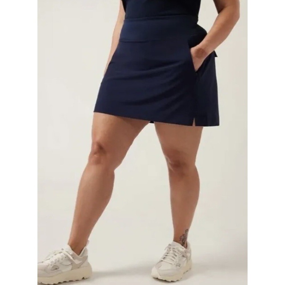 Athleta Soho Skirt BLACK Size 6 Skort‎ Athletic EUC